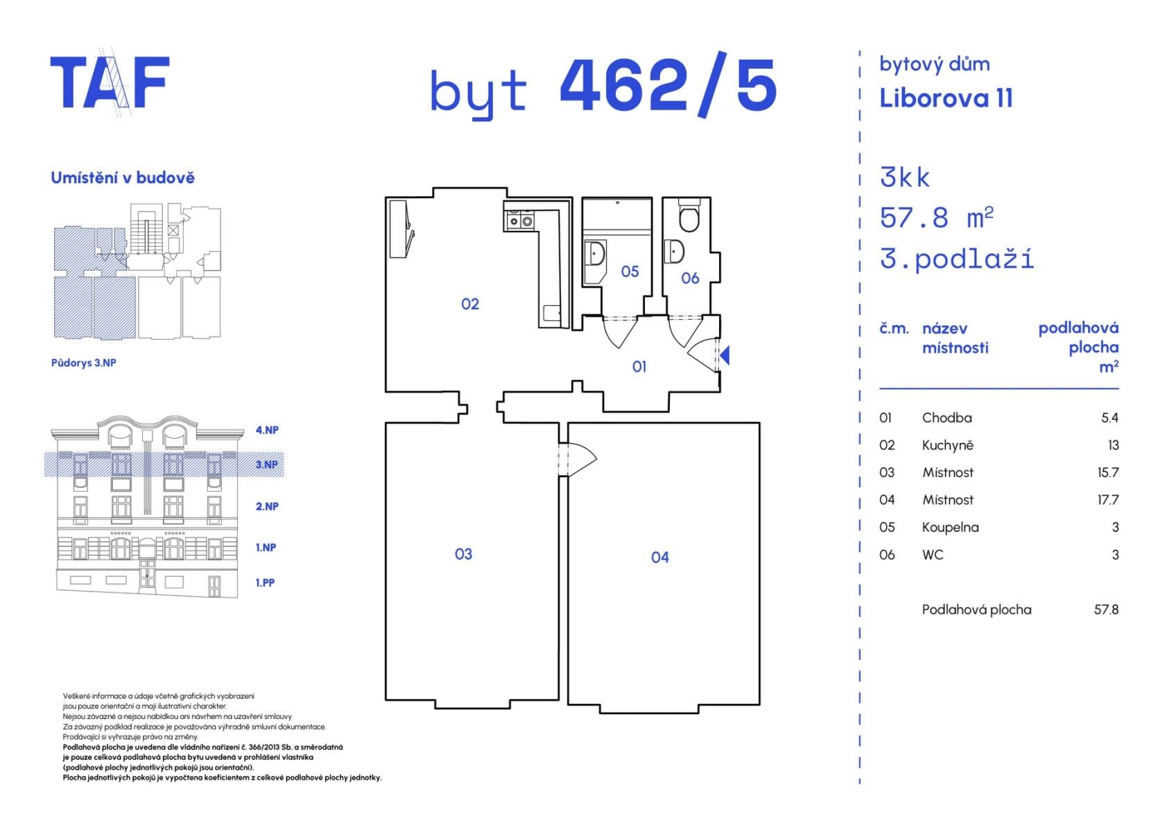 2 bedroom flat for sale, 58 m², Liborova, Prague, Prague 2 bedroom flat for sale, 58 m², Liborova, Prague, Prague
